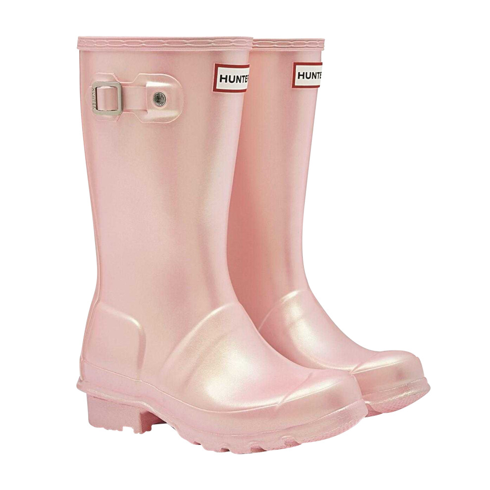 Hunter (13 Uk Child, Bella) Childrens/Kids Original Pearlised Wellington Boots Pink