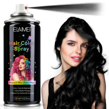 (Black) Laque Colorée Pour Une Coloration Facile Et Des Coiffures Polyvalentes 10 Couleurs 120ml