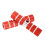 Cycle Rear Pegs Foot Rest Red Aluminium 10cm 14