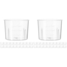 400St Kleine Plastic Meetbekers Transparant Voor Lab En Hobbymateriaal
