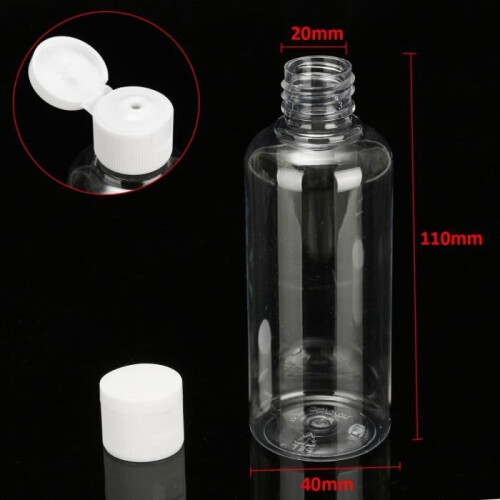 20pcs 100ml Plastic Bottles for Travel Cosmetics Lotion Container 1