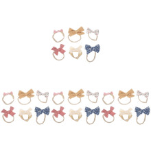 24St Mix Katoenen Baby Haaraccessoires Strik Hoofdbanden