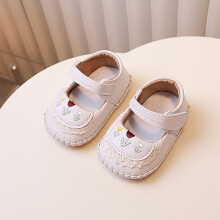 (White,14)Scarpe bambina con tomaia in pelle sintetica e illustrazione floreale bambini per