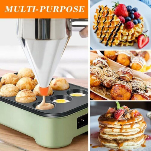 1.2 liter kitchen piston funnel for baking, durable plastic manual dispenser for precise preparation 1