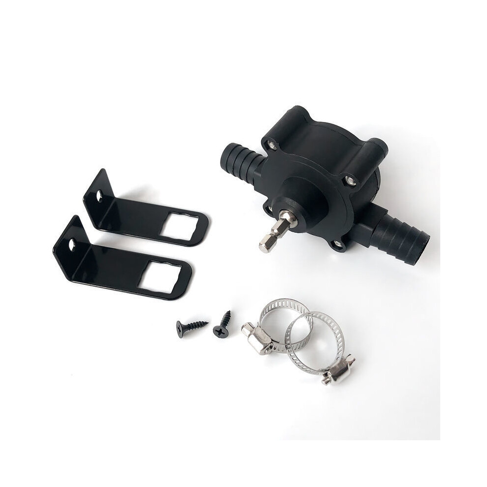 (Round) Electric Drill Selfpriming Pump Water Transfer Kit For Watering Outdoor Garden 697933881488