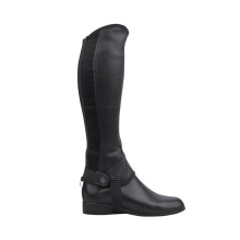 (M, Black) Saxon Childrens/Kids Equileather Half Chaps