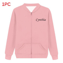 (Pink2, S) Rise Of Grease The Pink Ladies Digital Print Hoodie With Zip Front Casual For Teens