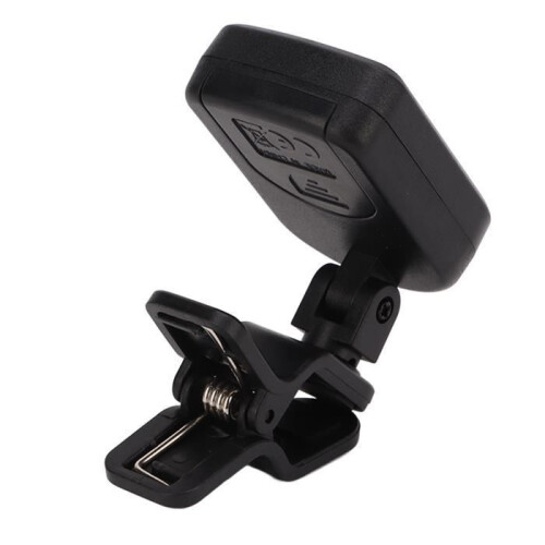 Lightweight clip-on guitar tuner with adjustable angle, ABS casing, accurate and convenient 1