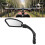 Folding stainless steel rearview mirror with sturdy mounting and retroreflective surface 3
