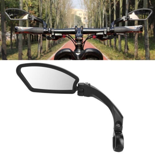 Folding stainless steel rearview mirror with sturdy mounting and retroreflective surface 2