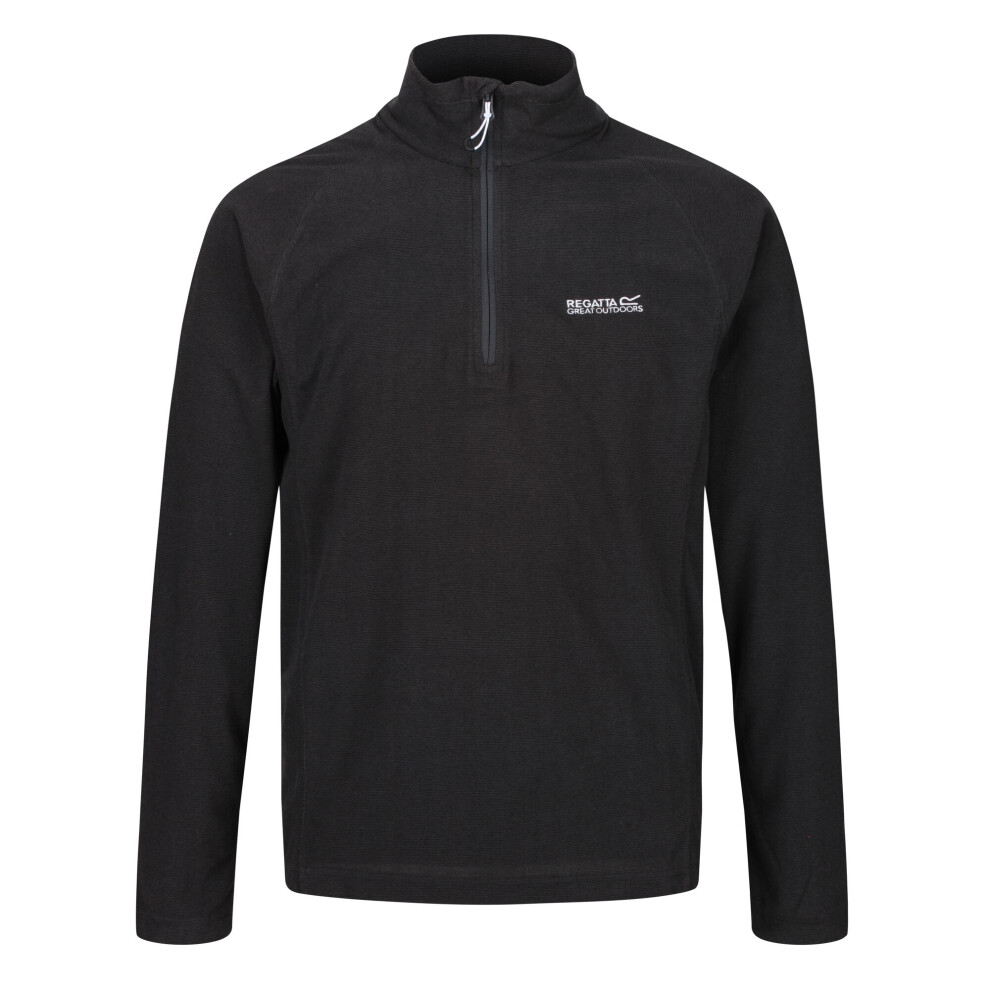Regatta (L, ) Great Outdoors Mens Montes Funnel Neck Fleece Jumper Black
