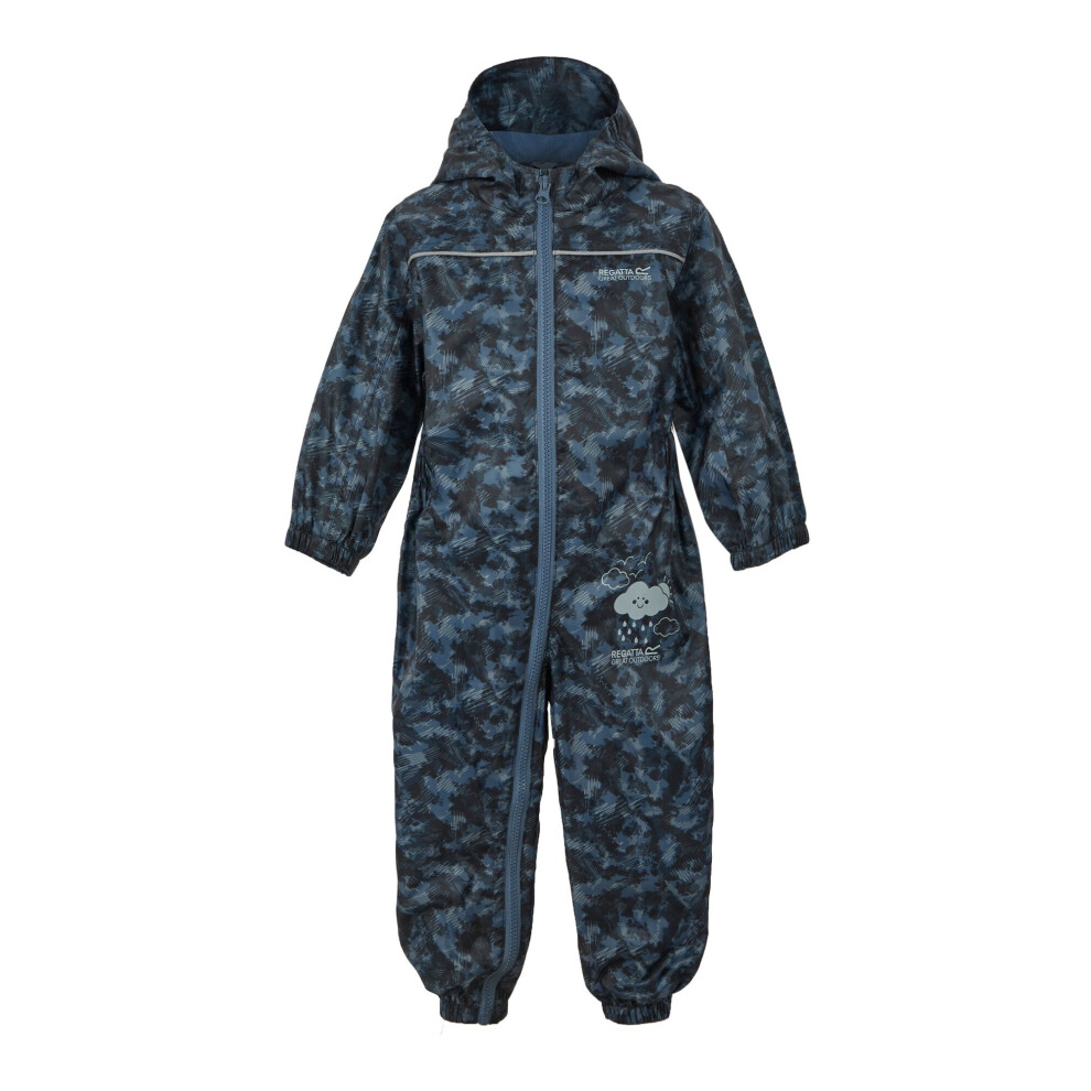 Regatta (3 Years, China ) Great Outdoors Childrens Toddlers Puddle Iv Waterproof Rainsuit Blue