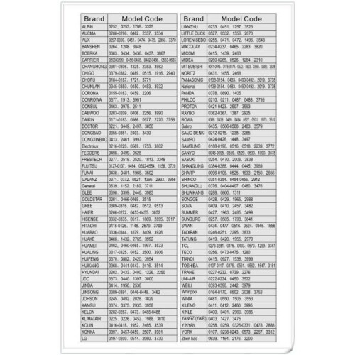 Télécommande universelle pour climatiseur 4000 codes, modèle KT 9018E, blanche compacte et facile à utiliser 2