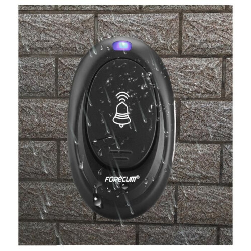 Waterproof wireless doorbell, 100m range, 36 melodies, adjustable volume, white plastic 2