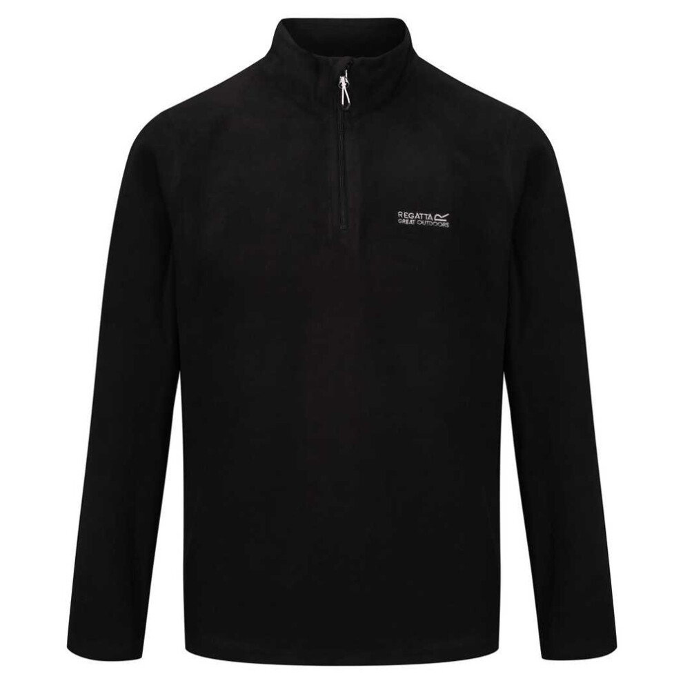 Regatta (3Xl, ) Great Outdoors Mens Thompson Half Zip Fleece Top Black