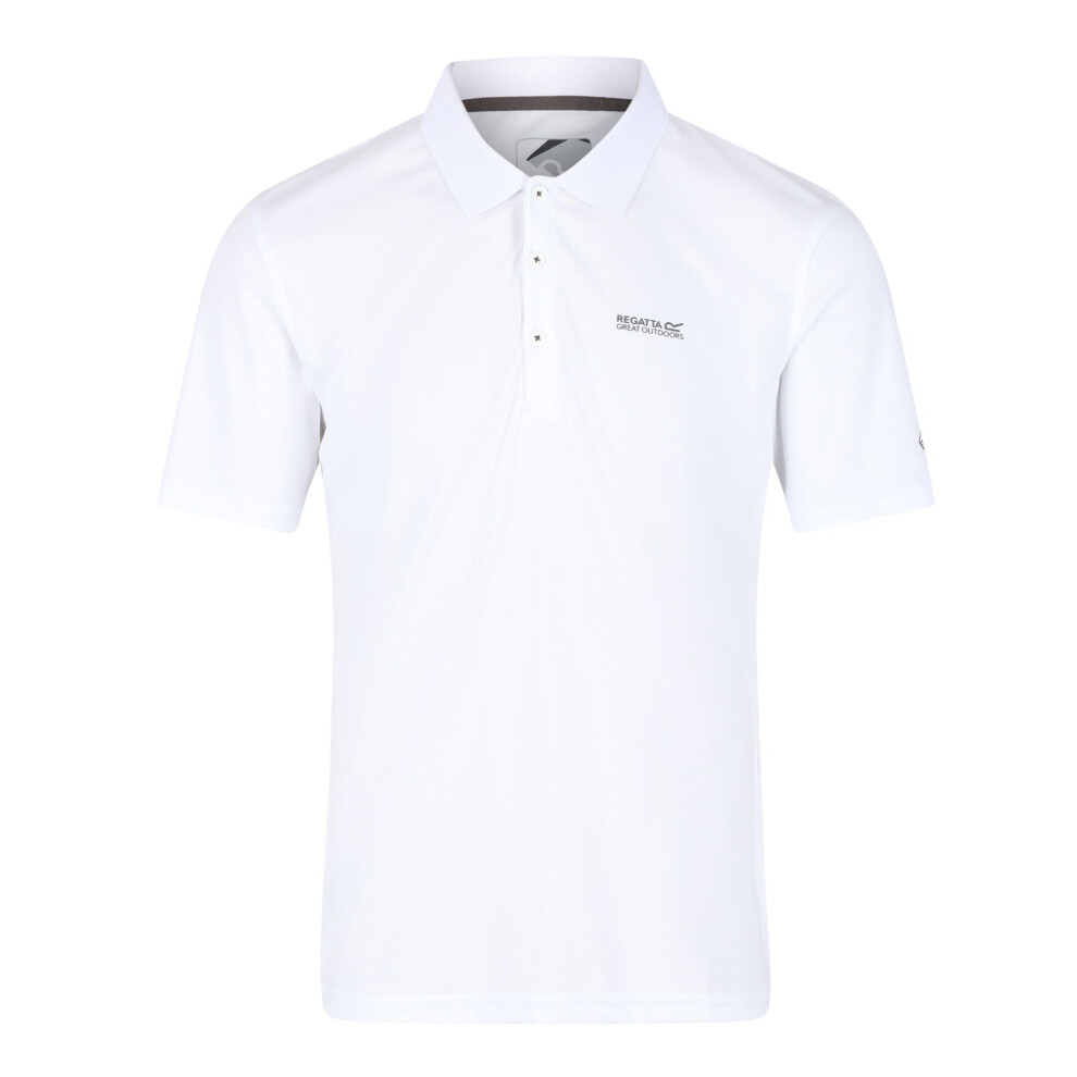 Regatta (S, ) Mens Maverick V Active Polo Shirt White
