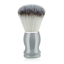 (Gray)Cepillo de afeitar de aseo para hombre con diseño de madera para herramienta de afeitado de limpieza facial