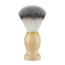 (Gray White)Cepillo de afeitar de aseo para hombre con diseño de madera para herramienta de afeitado de limpieza facial