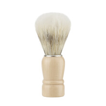 (Beige)Cepillo de afeitar de aseo para hombre con diseño de madera para herramienta de afeitado de limpieza facial