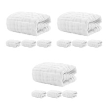 12St Baby Washcloths Katoen Herbruikbaar Burp En