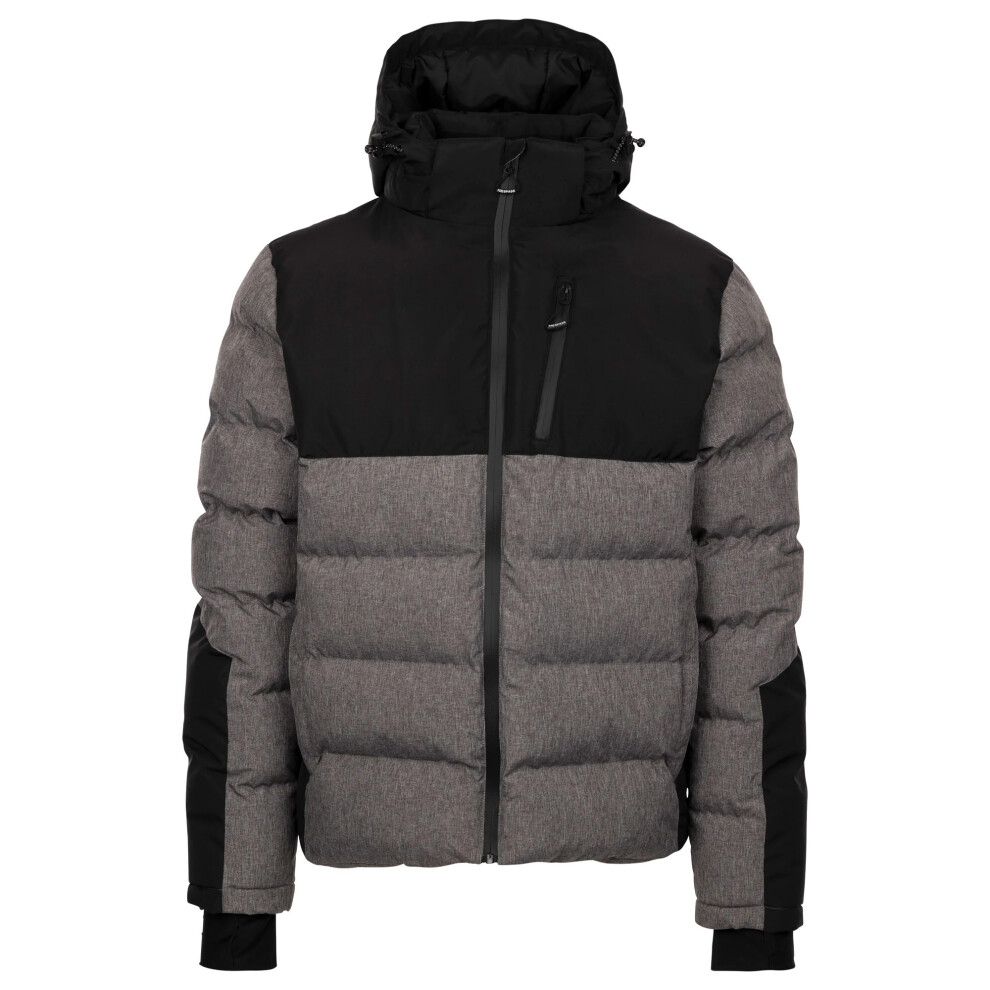 Trespass (S, Grey Marl) Mens Delabole Padded Jacket