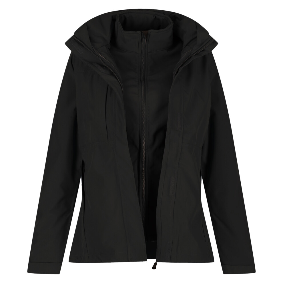 Regatta (18, ) Professional Womens/Ladies Kingsley 3-In-1 Waterproof Jacket Black