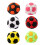 Creative Football Shape Punching Bag Soft Plush- blackOrange 2