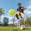 Creative Football Shape Punching Bag Soft Plush- blackOrange 3