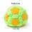 Creative Football Shape Punching Bag Soft Plush- blackOrange 4