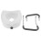 Raised Toilet Seat with Adjustable Armrests 4