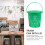 1Seaupoubelle Compost Vert Cuisine Usage Intérieur 5