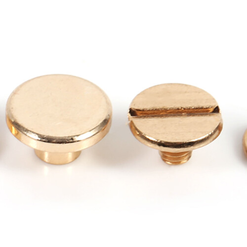 Brass Button Studs for Leather Rivets 1