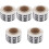 5Rouleaux Stickers Numérotés Blanches Auto-Adhésives Pour 2