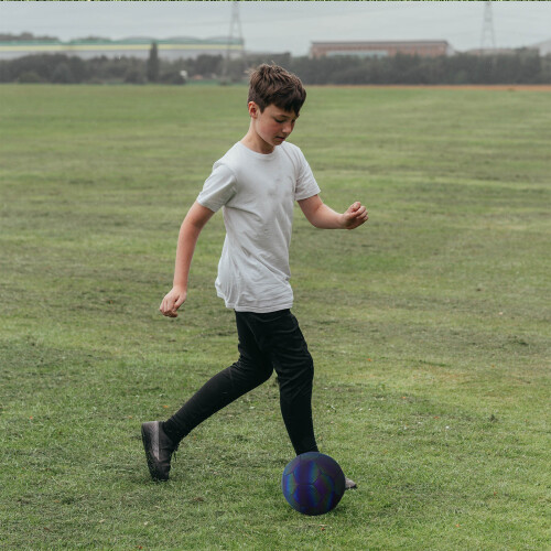 1Ballon De Foot Réfléchissant Surface Synthétique 2