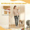 PawHut Barrera Seguridad Perro Blanco 115 x 1.5 x 76 cm 5