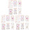 18Feuilles Stickers Corps Multicolores Sûrs 7