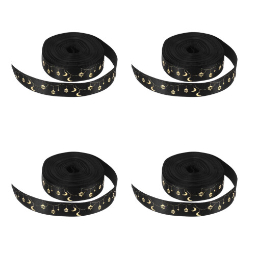 4Rouleaux Polyester Pour Déco Ramadan, Fêtes Cadeaux 2