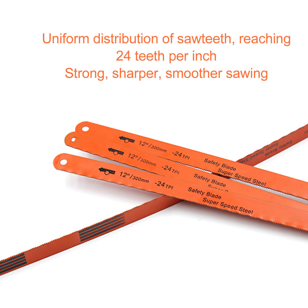 12in Hacksaw Blades 24Tpi 10 Pack HSS