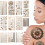 36Tatouages Métalliques Multi Faciles À Poser Résistants Eau 10