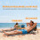 Outsunny Esterillas de Playa Gris 142 x 51 x 40 cm 5