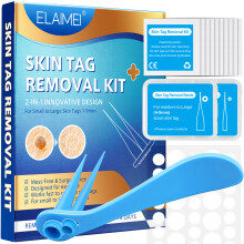 Kit de eliminación automática de etiquetas de piel con herramienta para la piel para eliminación de verrugas 2 en 1