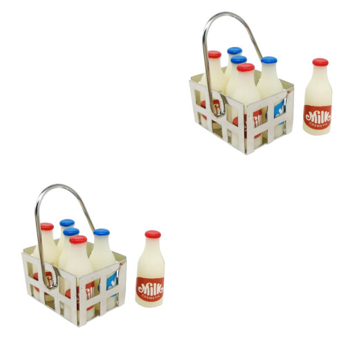 2Ensembles Mini Accessoires Maison Décor Simulé Ustensiles Rouge 1