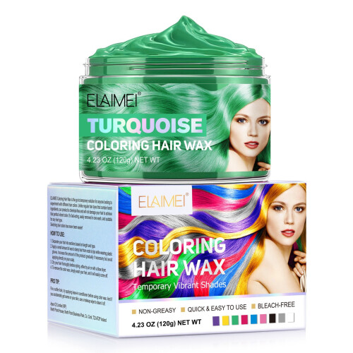 (Turquoise) Boue capillaire colorée Boue capillaire multicolore