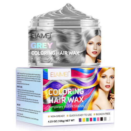(Gray) Colored Hair Mud Multi-color Hair Mud