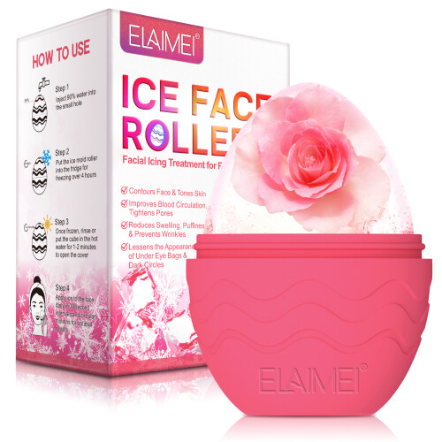 (Pink) Silicone Egg-shaped Mold Available In 4 Colors