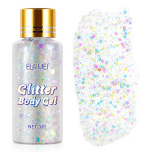 (Pearl white) Glittergel 30g
