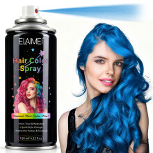 (Blue) Laca Coloreada Para Teñir Fácilmente Y Peinados Versátiles 10 Colores 120ml