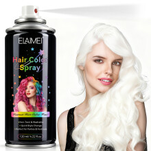 (White) Laca Coloreada Para Teñir Fácilmente Y Peinados Versátiles 10 Colores 120ml