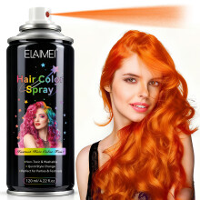 (Orange red) Laca Coloreada Para Teñir Fácilmente Y Peinados Versátiles 10 Colores 120ml