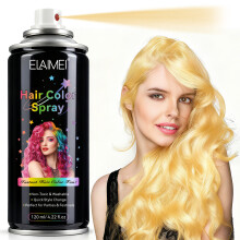 (Gold) Laca Coloreada Para Teñir Fácilmente Y Peinados Versátiles 10 Colores 120ml